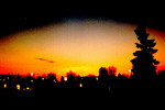 Dust cloud as seen from Edmonton.  (C)Mark Zalcik.